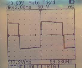 APC Back-UPS Connect Squarewave Output (at a critically low battery level)